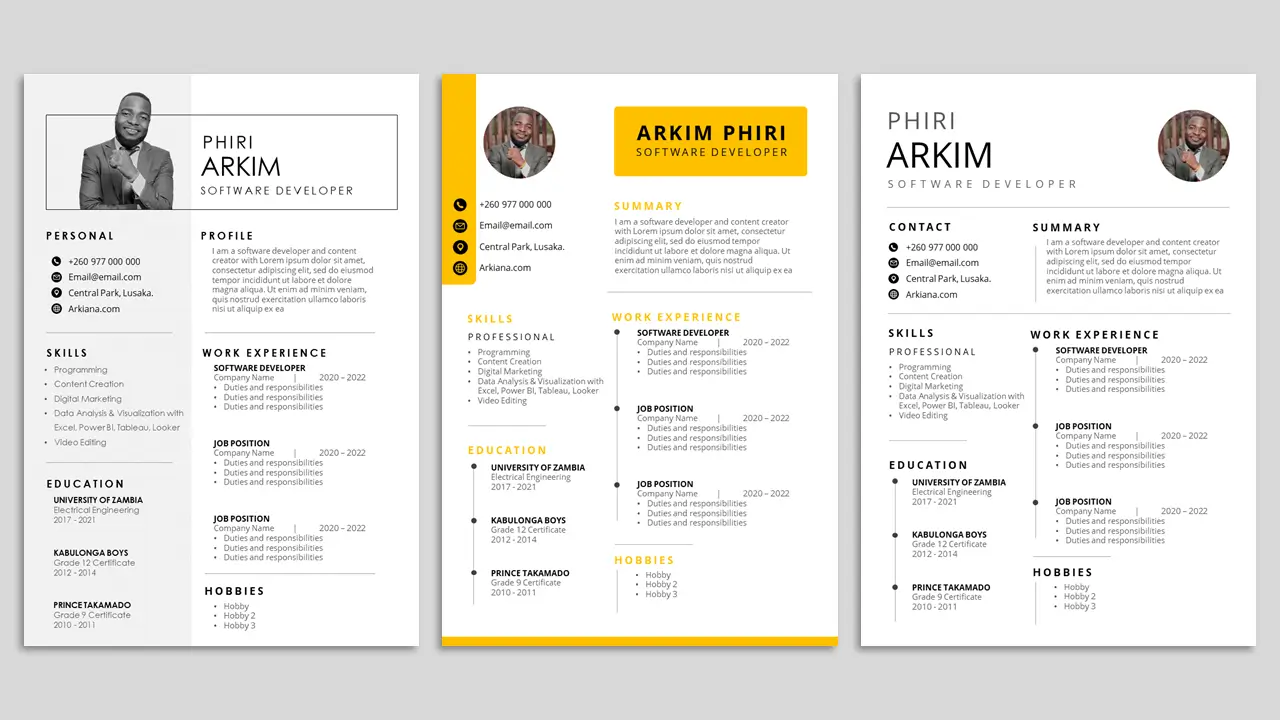 Resume templates