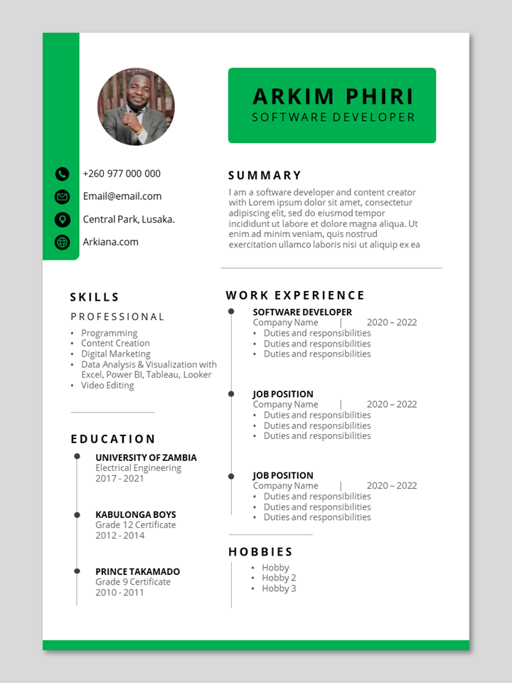 Resume green